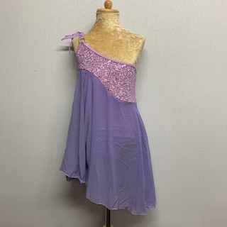 Tangled Waters Chiffon Dress Light Purple