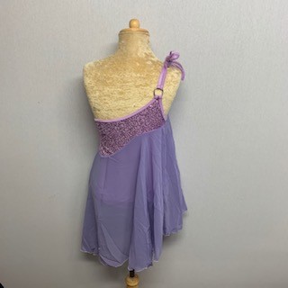 Tangled Waters Chiffon Dress Light Purple
