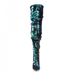 Courtly 3011 Thigh High Boot Iridescent Green Sequin Pleaser