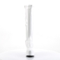 Exotica 2000 Gogo Boot White Patent Funtasma