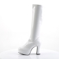 Exotica 2000 Gogo Boot White Patent Funtasma