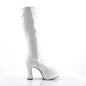 Exotica 2000 Gogo Boot White Patent Funtasma
