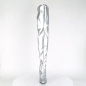 Seduce 3000 Thigh High Stretch Boot Faux Leather Silver Pleaser