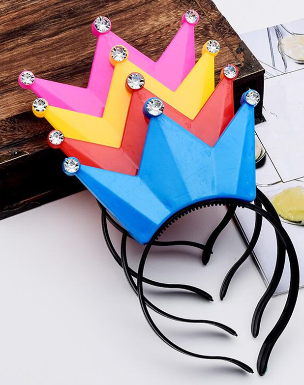 Light Up Party Tiara Crowns Assorted Colours