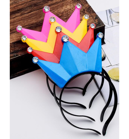 Light Up Party Tiara Crowns Assorted Colours