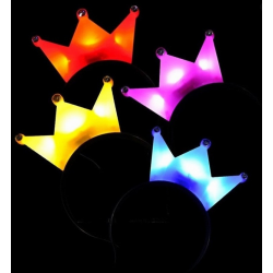Light Up Party Tiara Crowns Assorted Colours