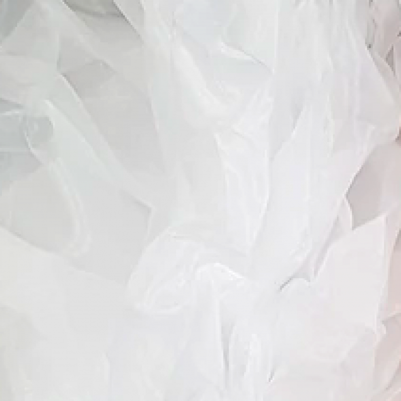 White Fluffy Crystal Organza Boa 250cm