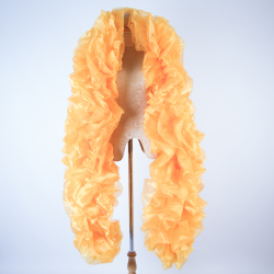 Orange Fluffy Crystal Organza Boa 250cm