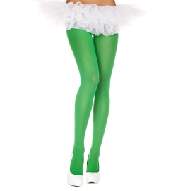 Music Legs Kelly Green Opaque Tights