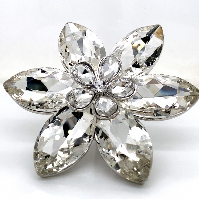 Clear Crystal Diamante Ring R04