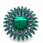 Emerald Green Crystal Diamante Ring R11 Emerald Green Crystal Diamante Ring R11