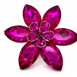 Pink Crystal Diamante Ring R04